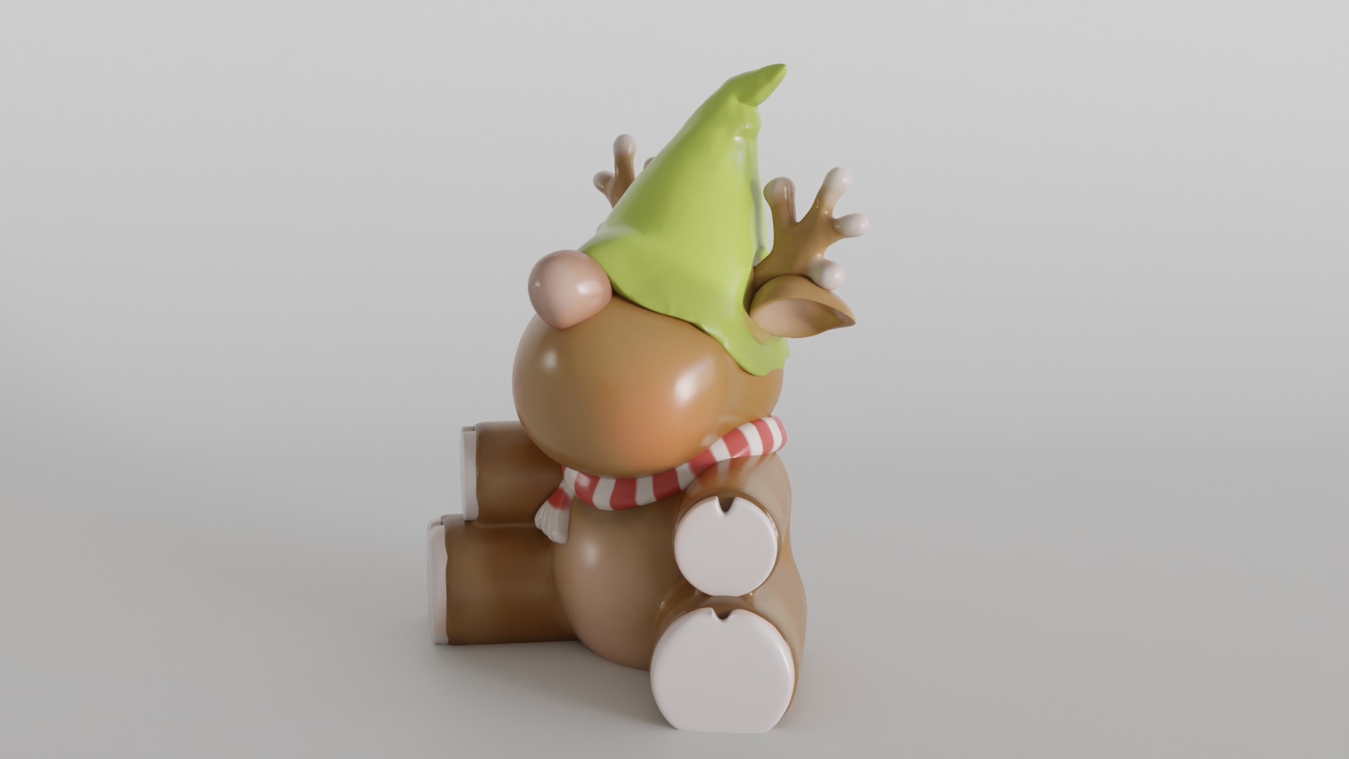 Adorable Christmas Reindeer 3D print model_6