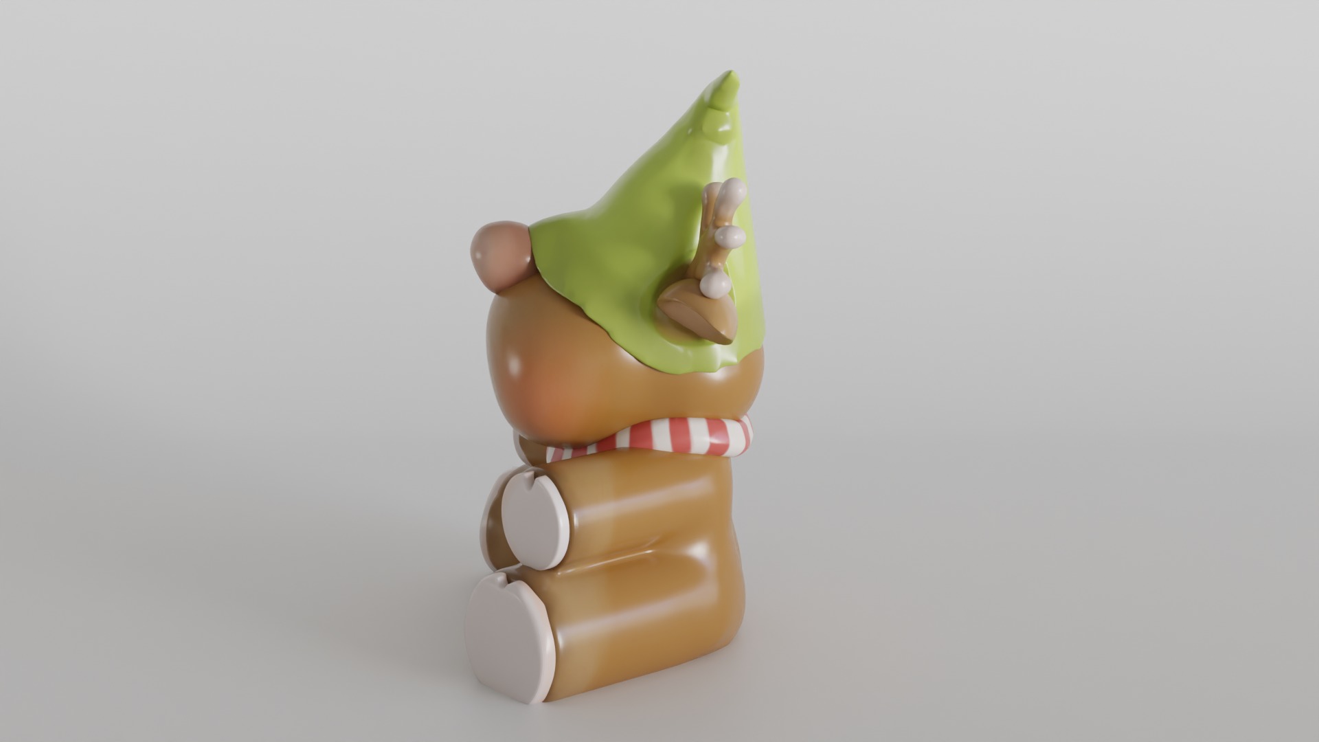 Adorable Christmas Reindeer 3D print model_7