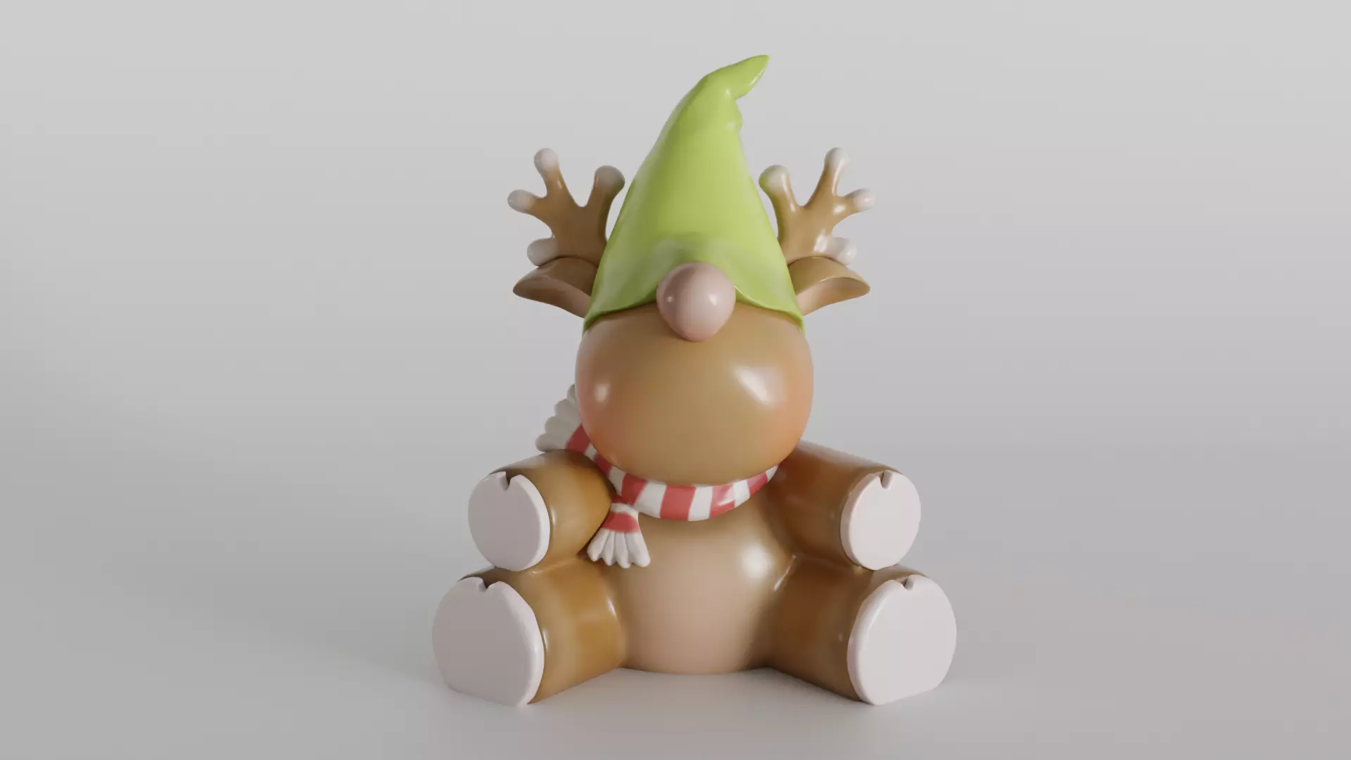 Adorable Christmas Reindeer 3D print model_0