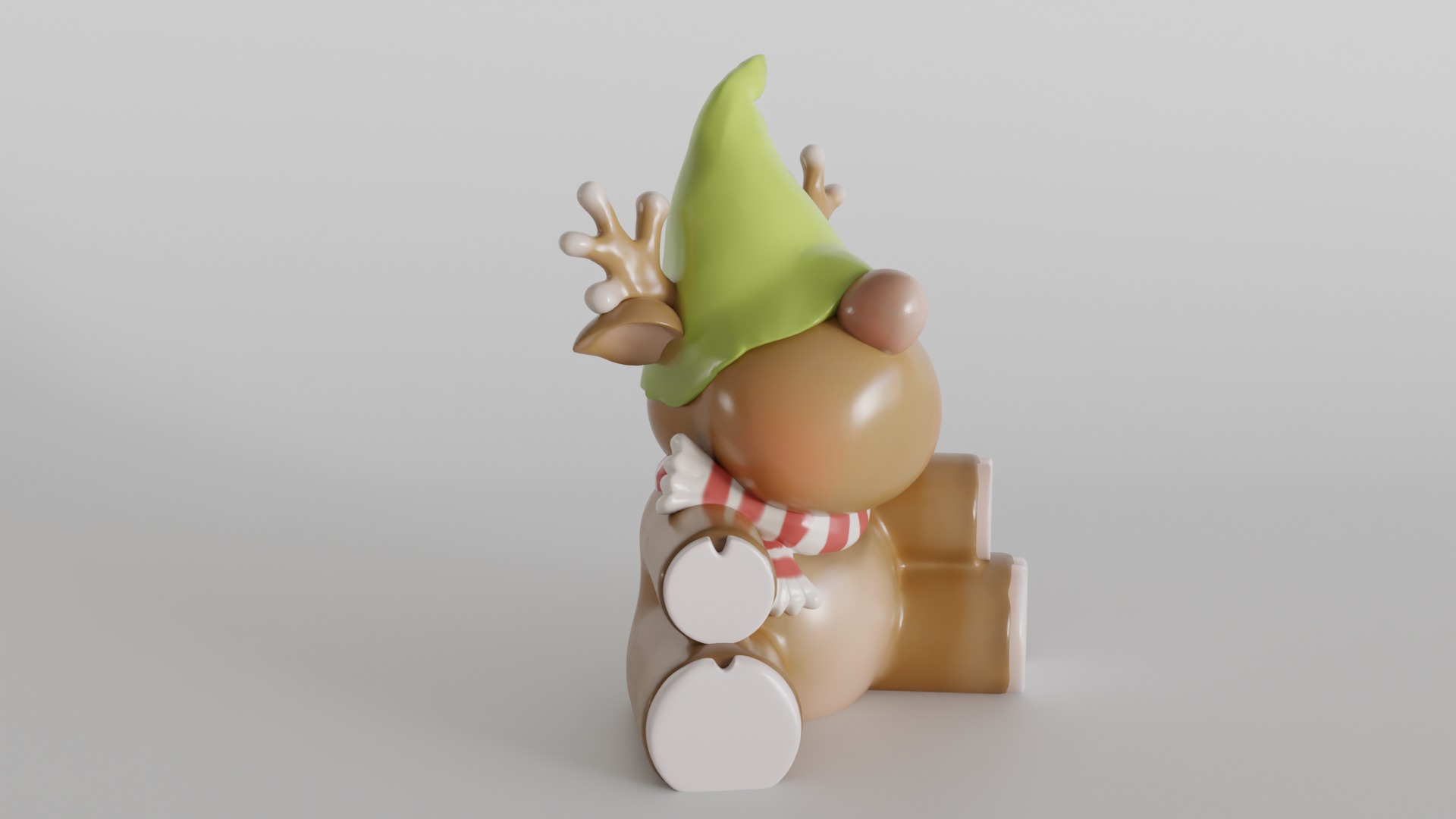 Adorable Christmas Reindeer 3D print model_5