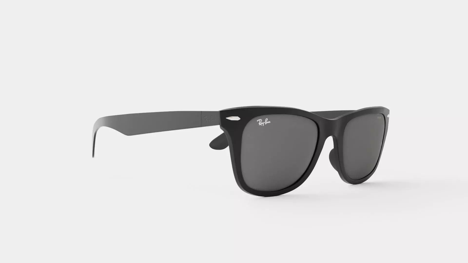 Ray-Ban Wayfarer Liteforce - RB4195 601S88 Sunglasses Low-poly 3D model_0