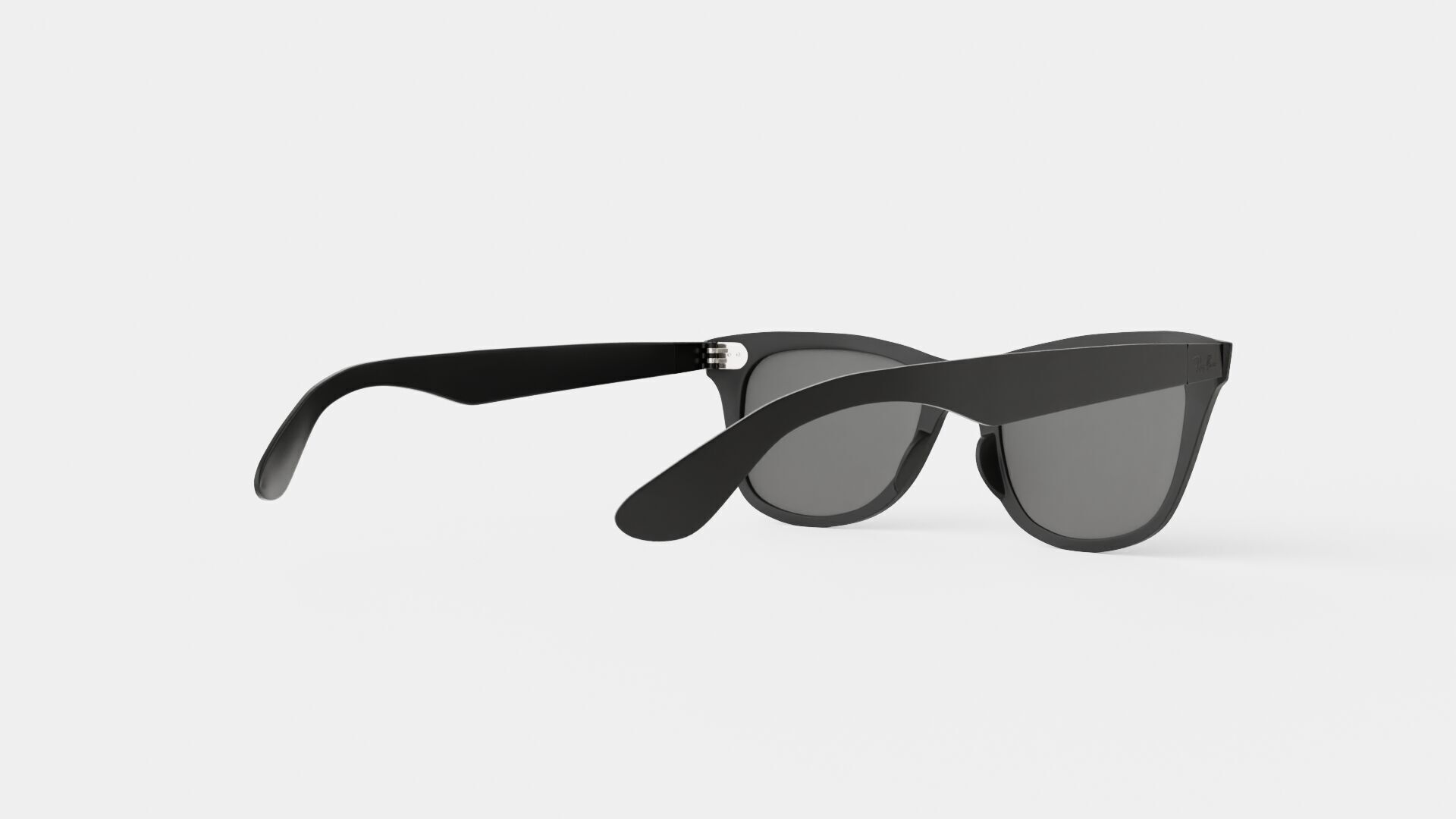 Ray-Ban Wayfarer Liteforce - RB4195 601S88 Sunglasses Low-poly 3D model_3