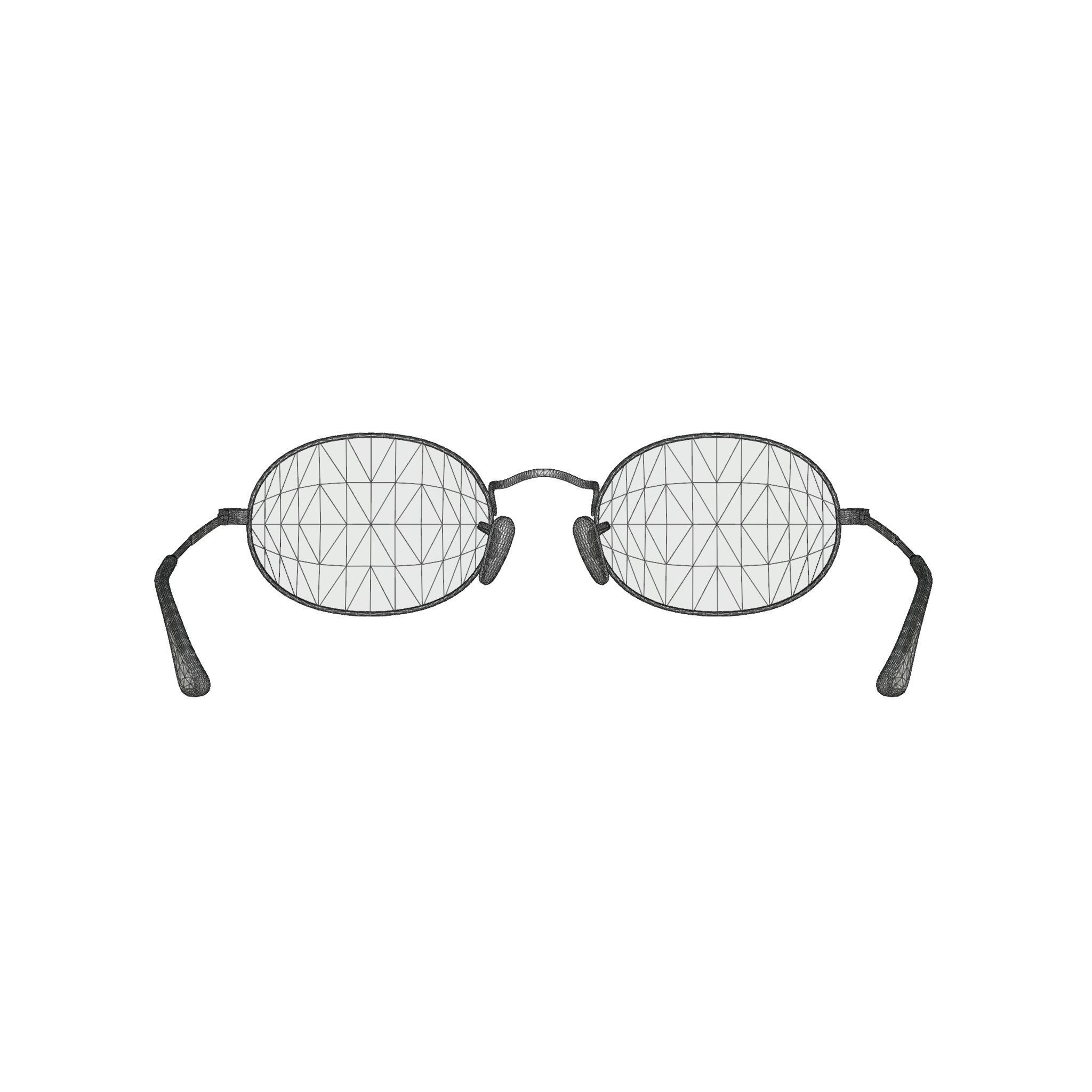 Ray-Ban Oval Washed Evolve - RB3547N 91314I Sunglasses Low-poly 3D model_5