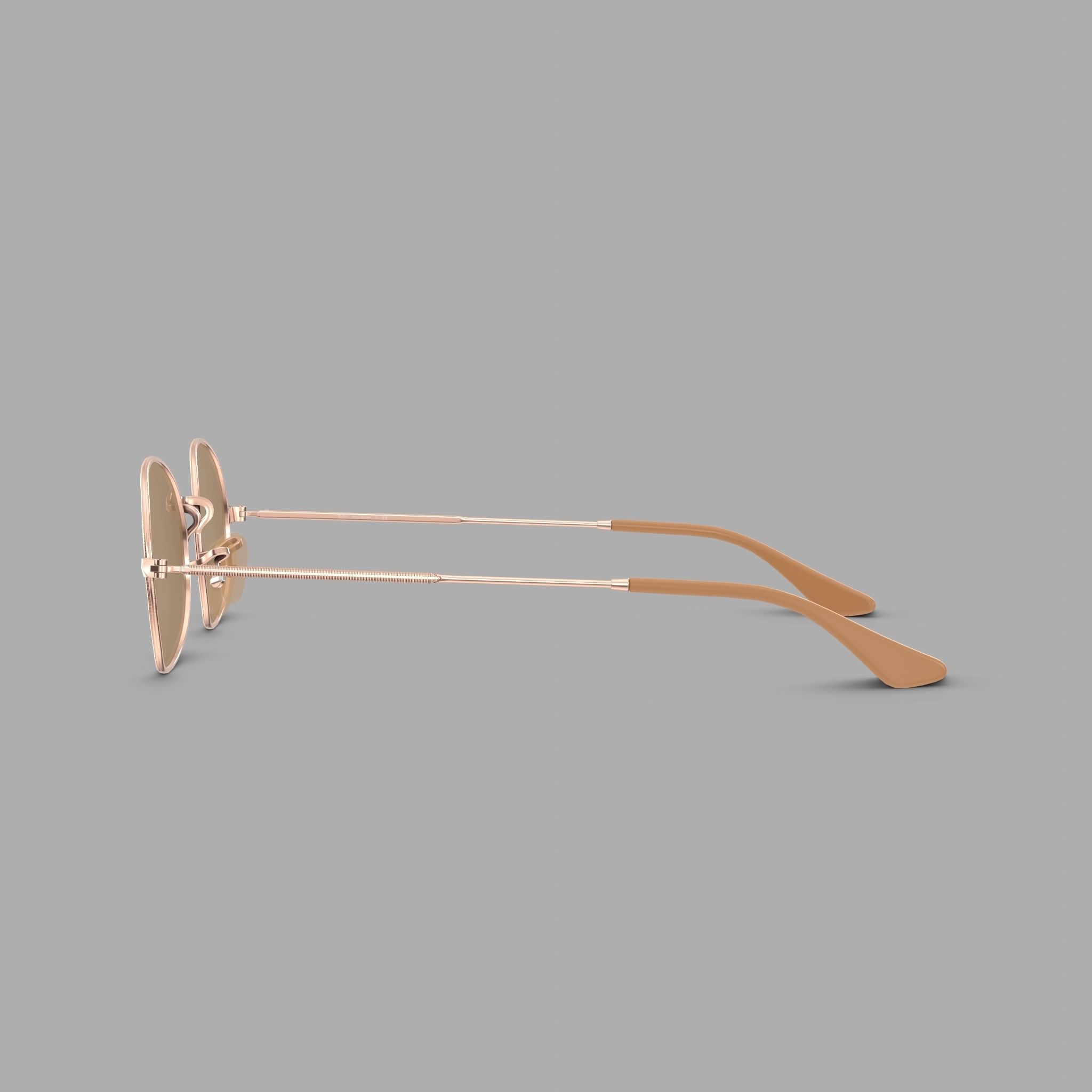 Ray-Ban Oval Washed Evolve - RB3547N 91314I Sunglasses Low-poly 3D model_3