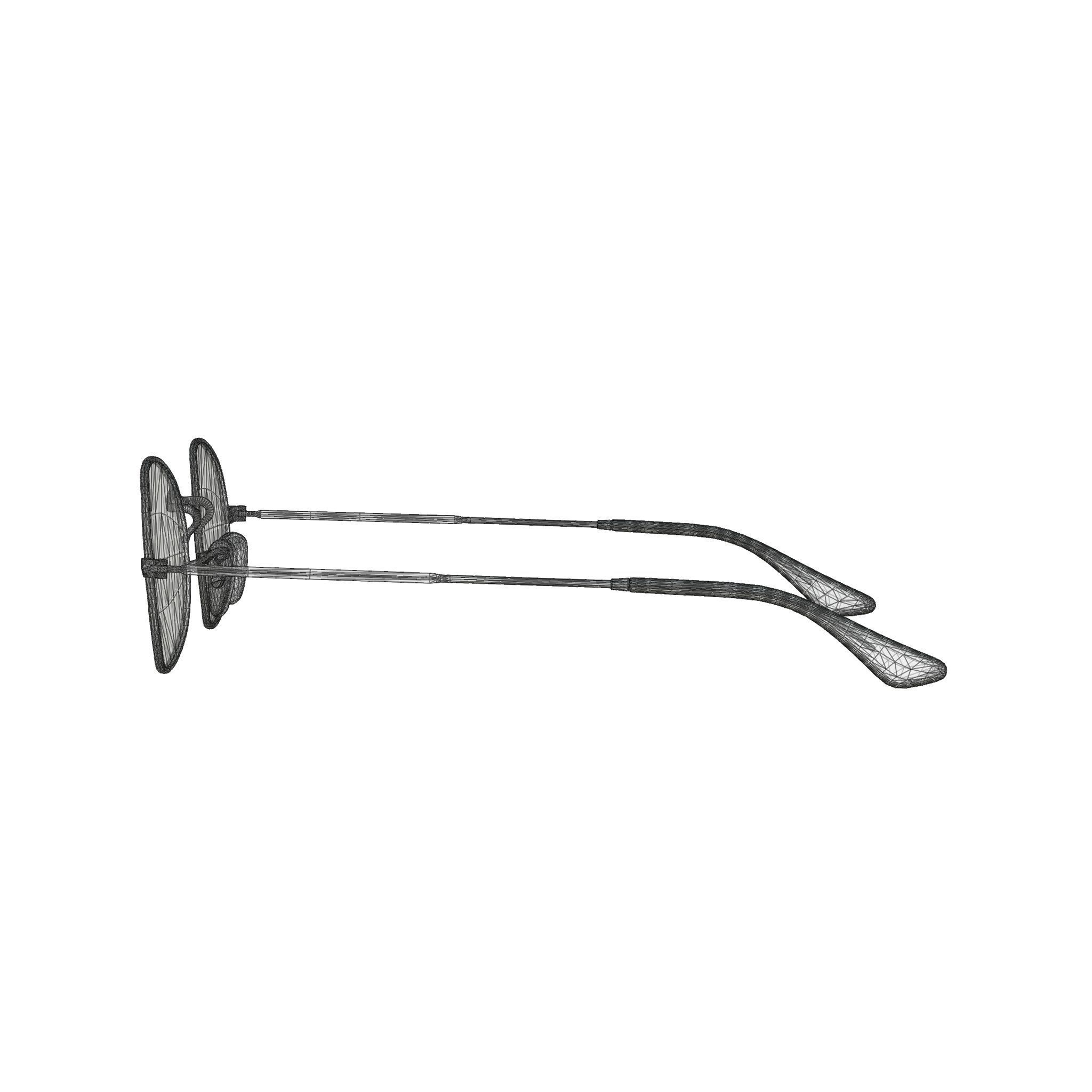 Ray-Ban Oval Washed Evolve - RB3547N 91314I Sunglasses Low-poly 3D model_7