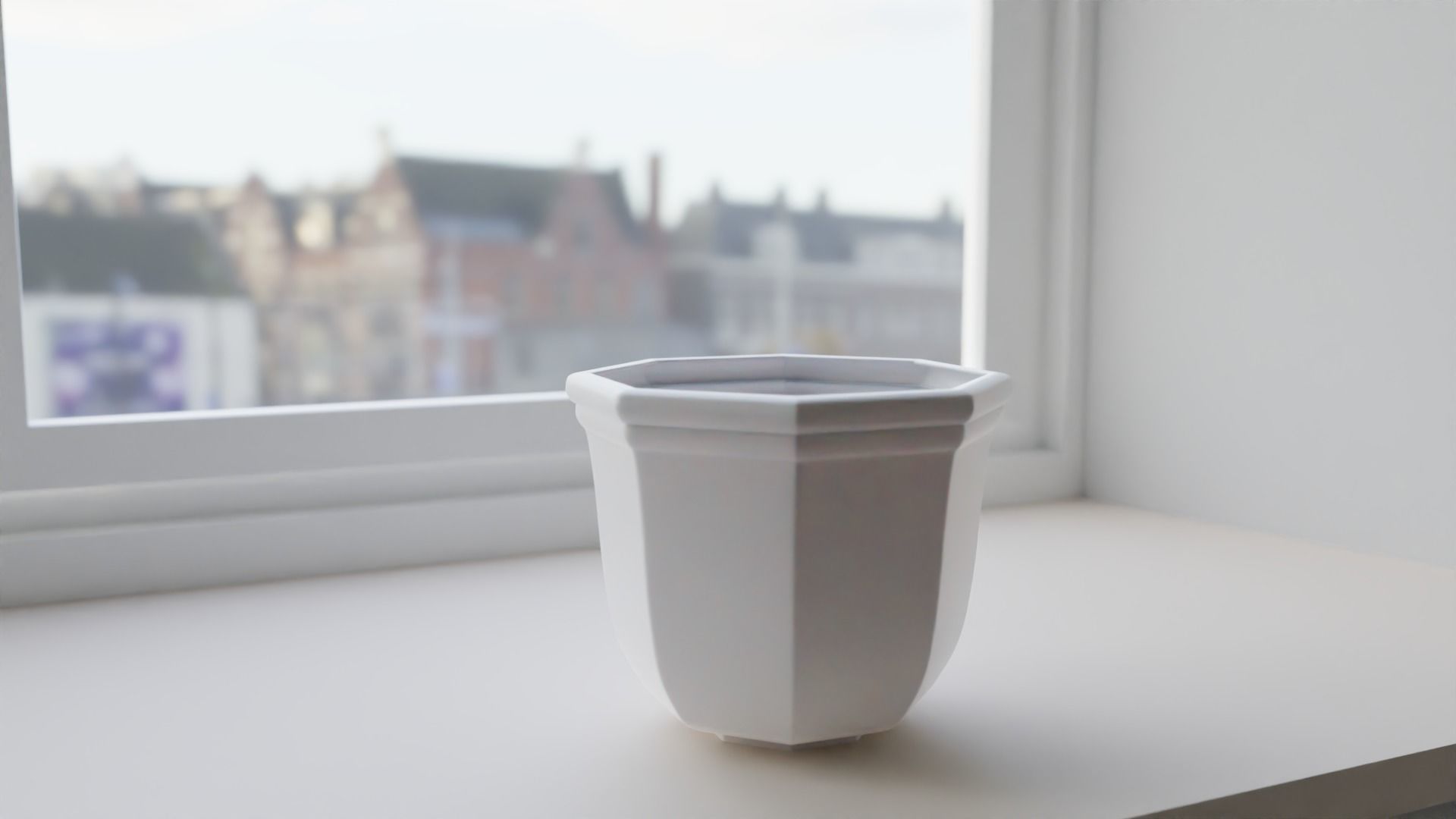 Decorative Porcelain Vase Low-poly 3D model_8