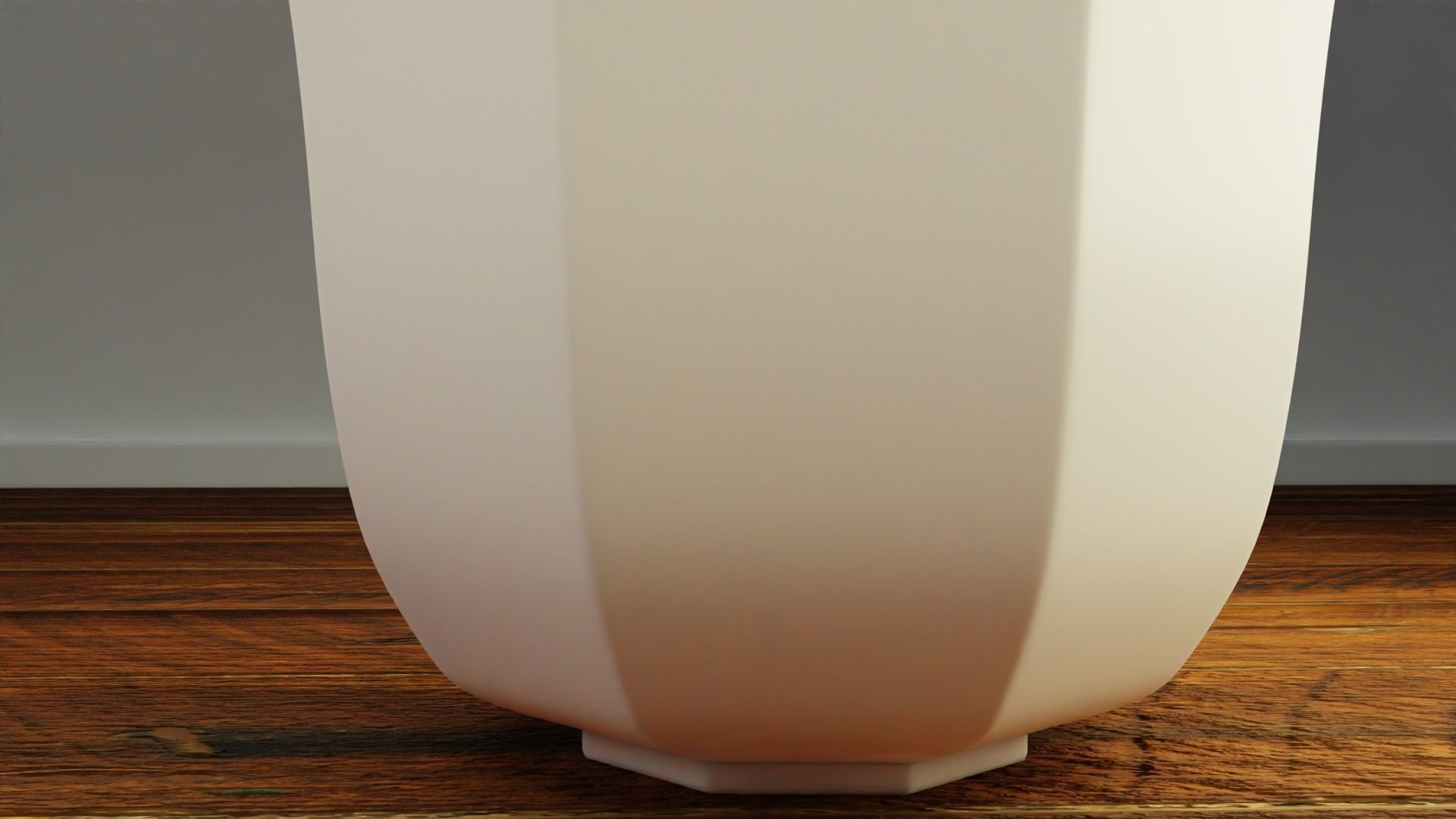 Decorative Porcelain Vase Low-poly 3D model_4