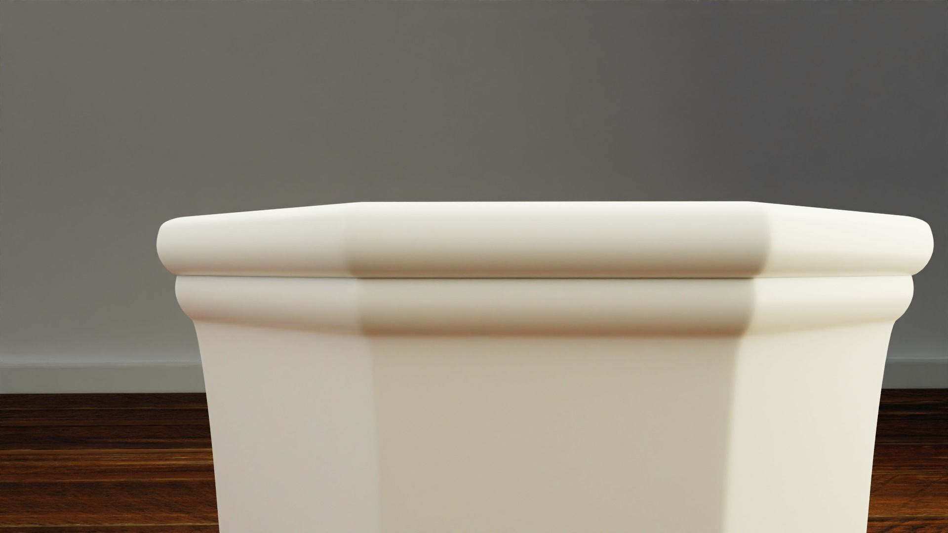 Decorative Porcelain Vase Low-poly 3D model_3