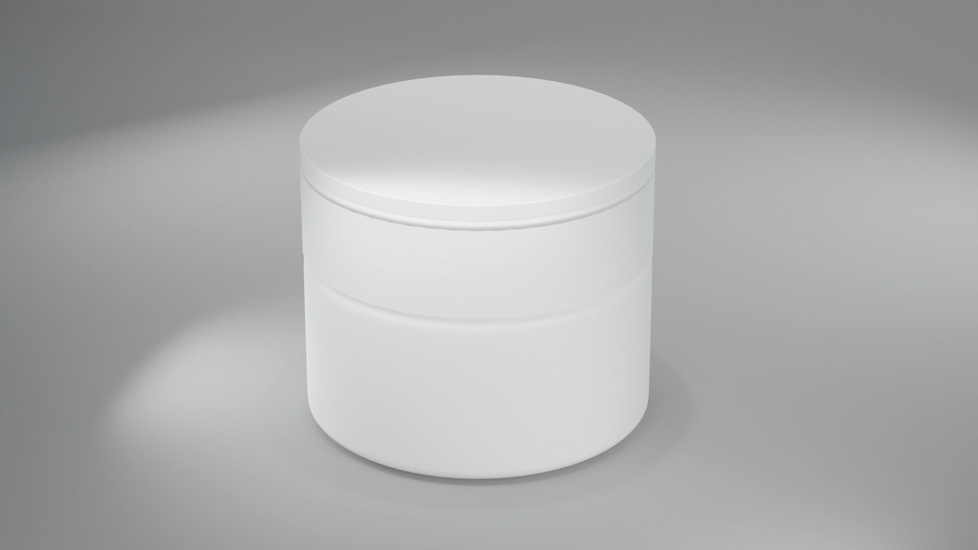 Cream jar and Cream 3D Model Free 3D model_11