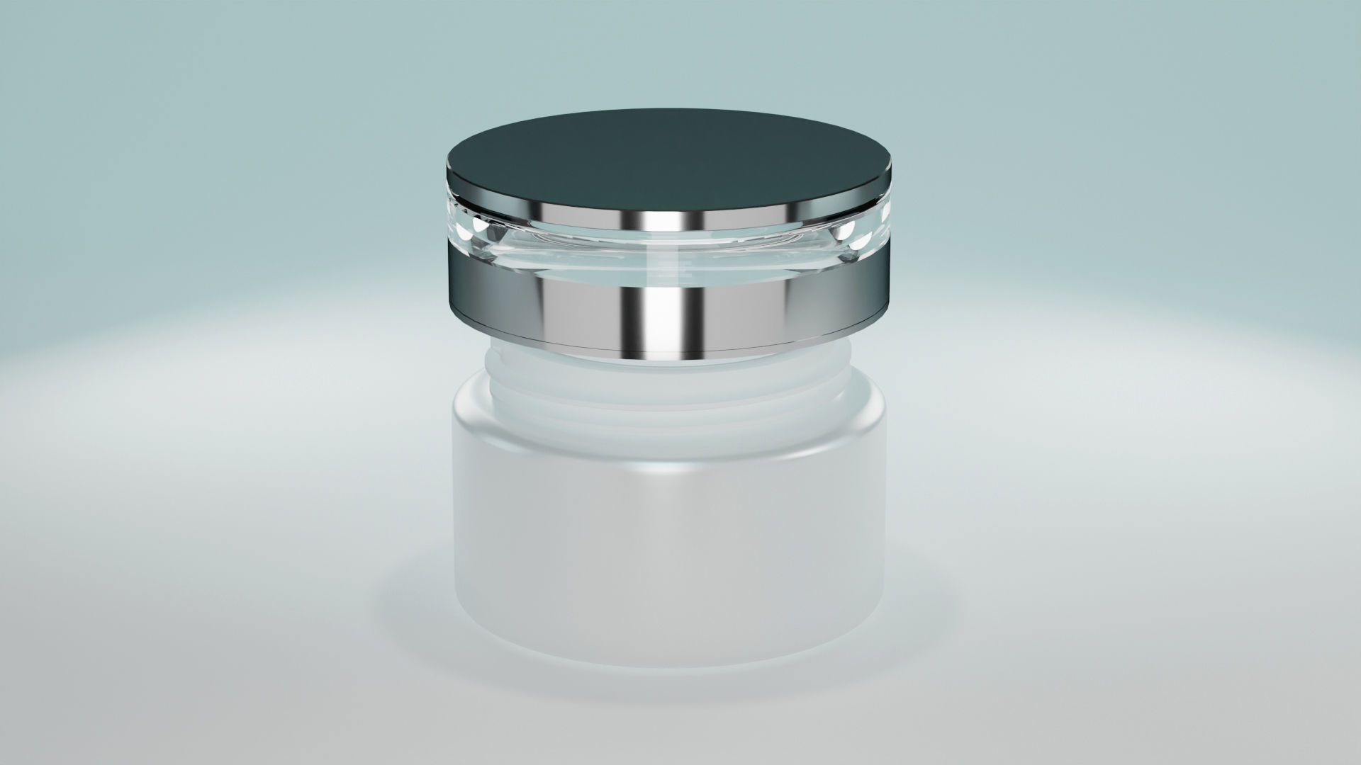 Cream jar and Cream 3D Model Free 3D model_7