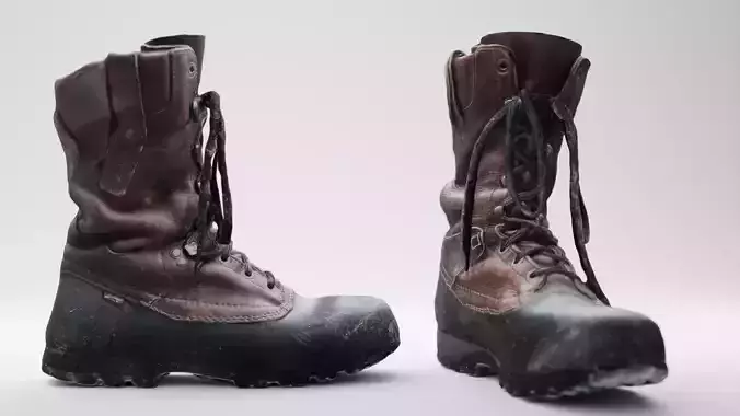 Worn-Down Boots - Retopologized Photogrammetry for Film