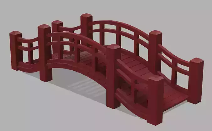 Wooden Bridge Free 3D print model