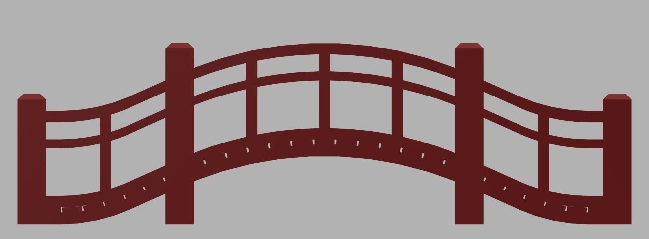 Wooden Bridge Free 3D print model_1