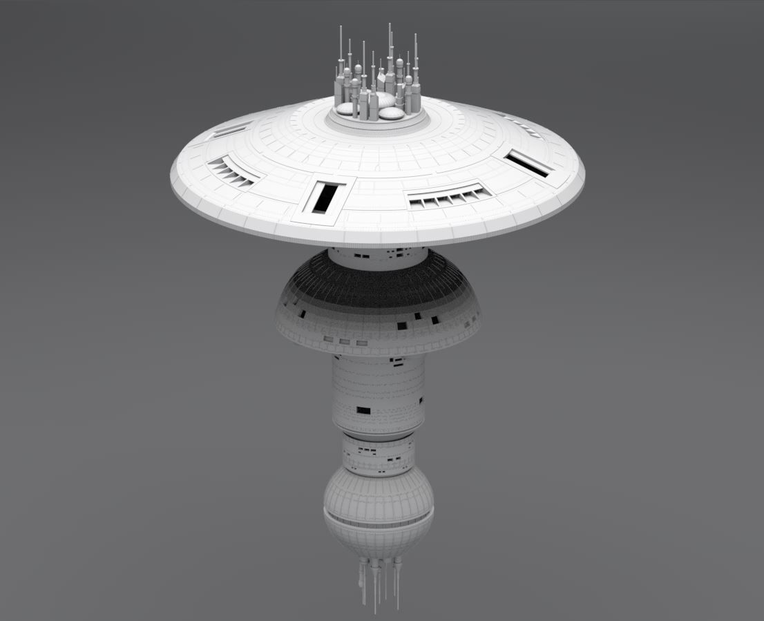 Space Dock Scale model 3D print model_1