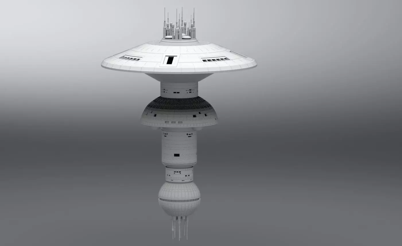 Space Dock Scale model 3D print model_0