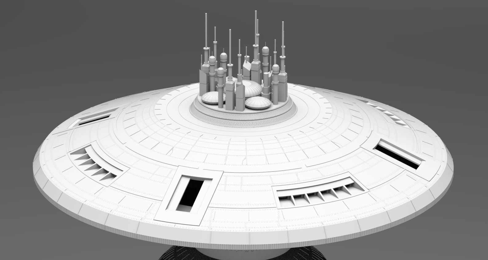 Space Dock Scale model 3D print model_2