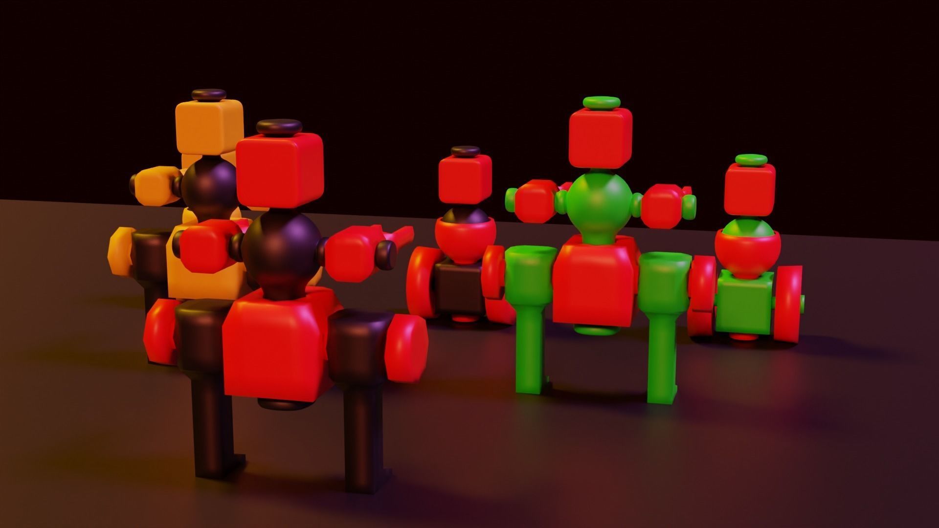 Toy Robots 3D model_2