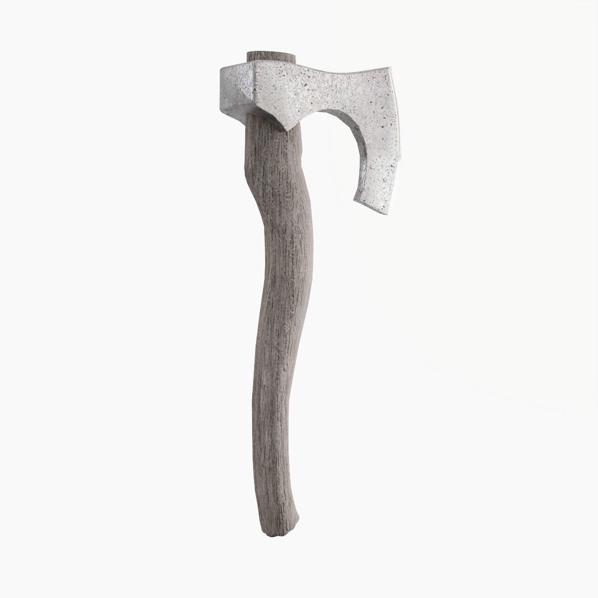 Medieval Weapon Axe Low-poly 3D model_4