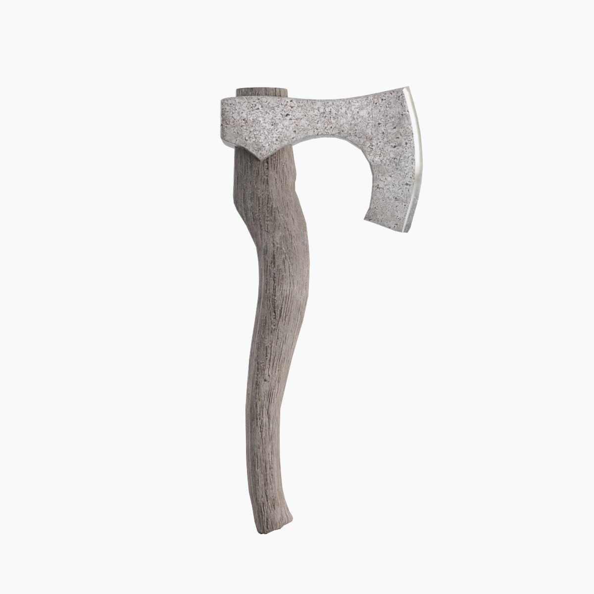 Medieval Weapon Axe Low-poly 3D model_1