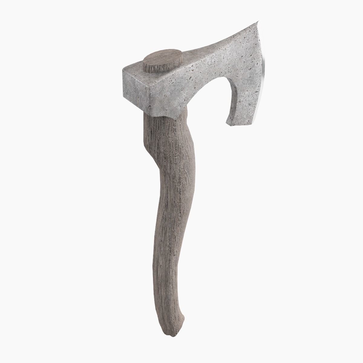 Medieval Weapon Axe Low-poly 3D model_6