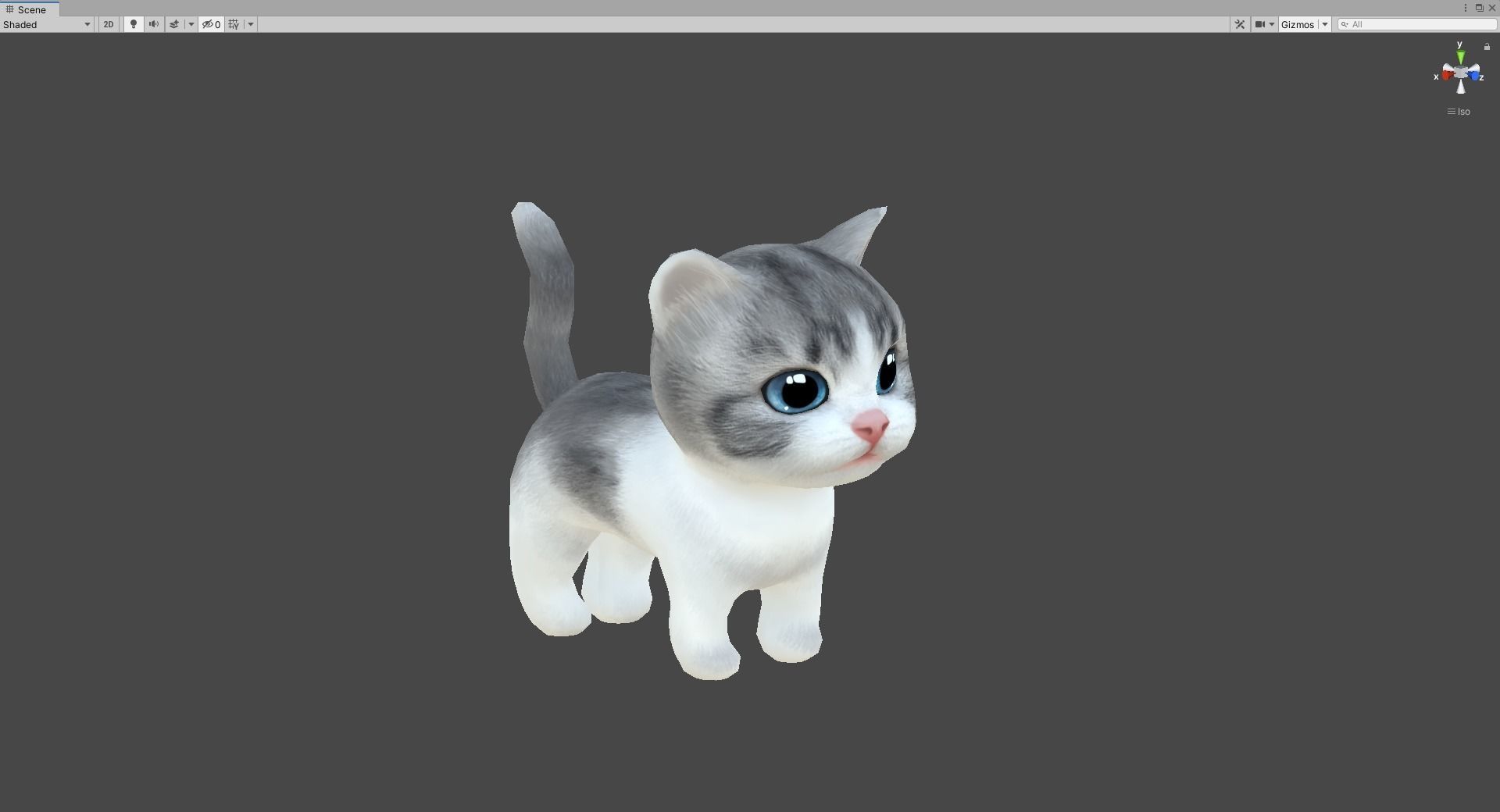 Animate cute cats  Low-poly 3D model_7
