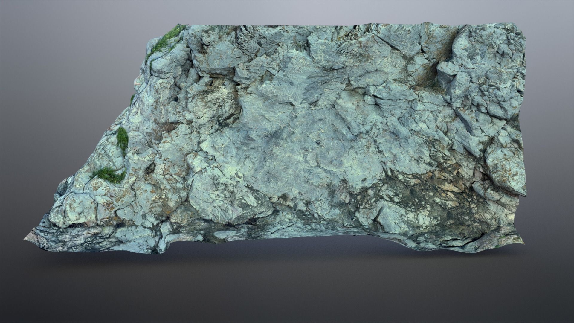 Rock Cliffs Low-poly 3D model_3