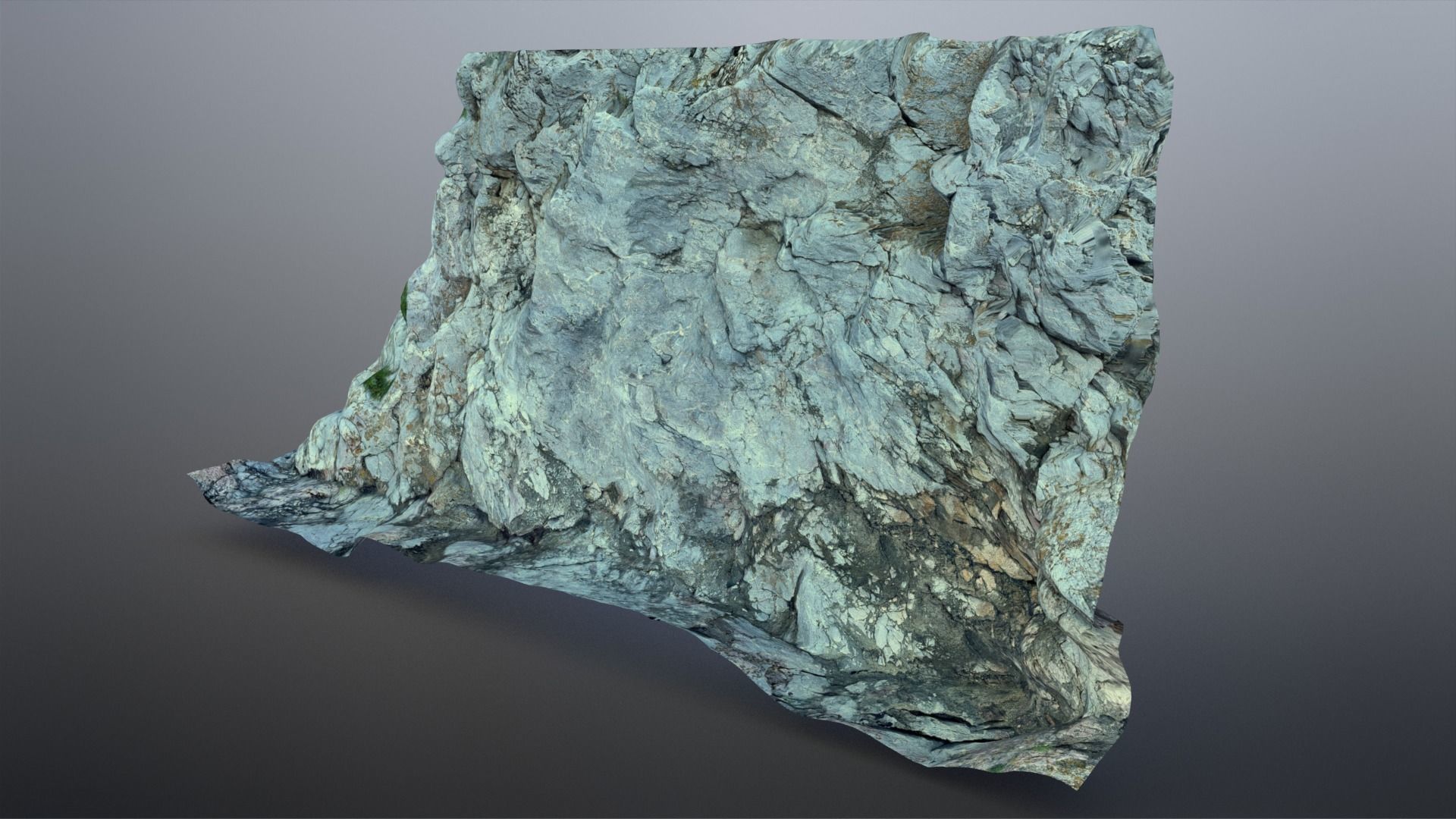 Rock Cliffs Low-poly 3D model_5