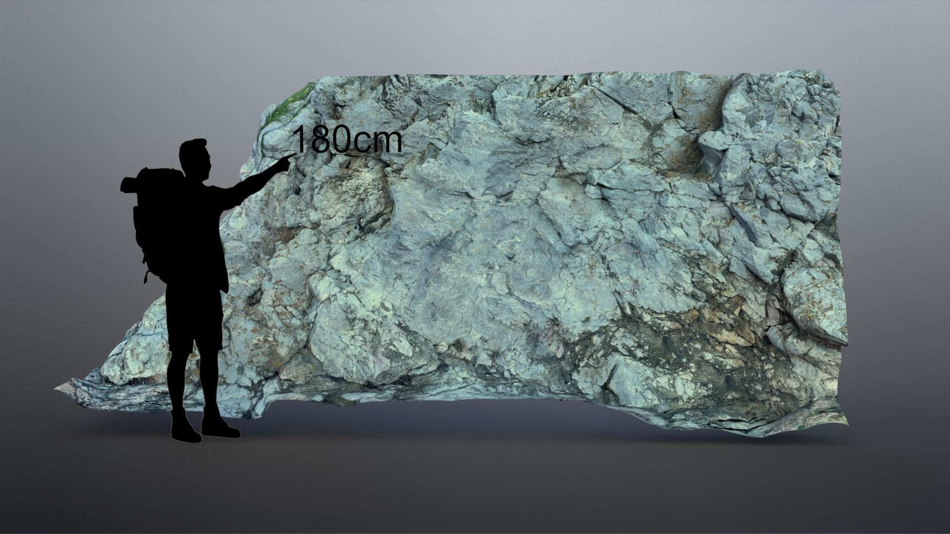 Rock Cliffs Low-poly 3D model_8