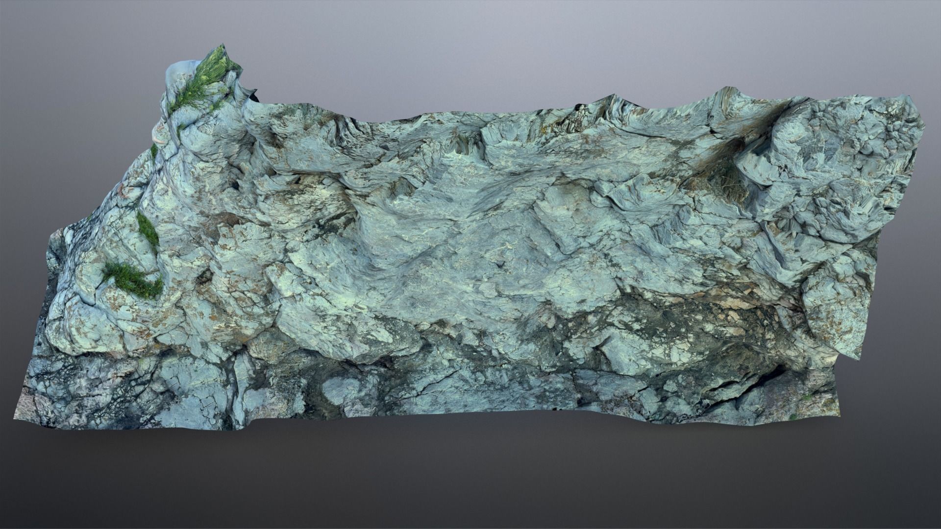 Rock Cliffs Low-poly 3D model_9