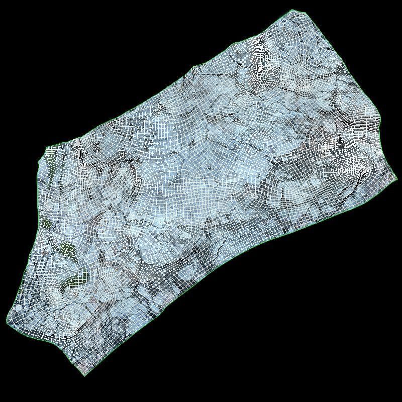 Rock Cliffs Low-poly 3D model_12