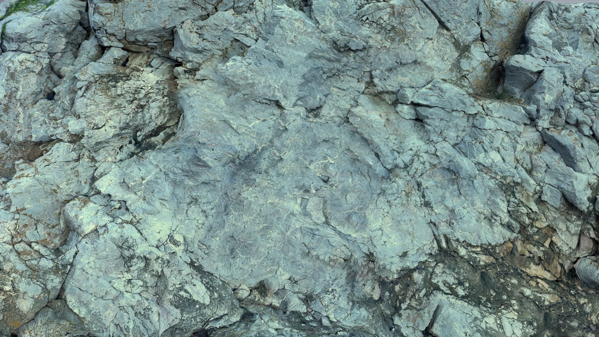 Rock Cliffs Low-poly 3D model_7