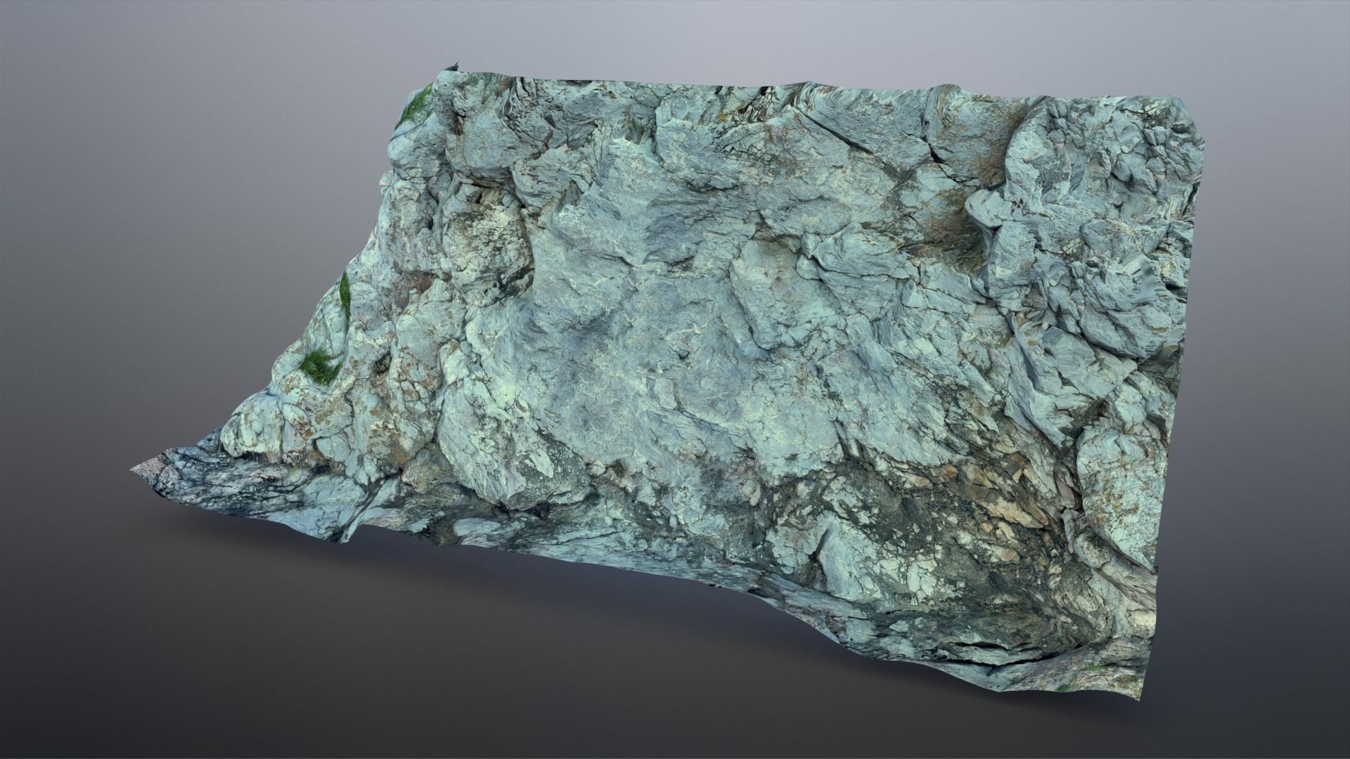 Rock Cliffs Low-poly 3D model_4
