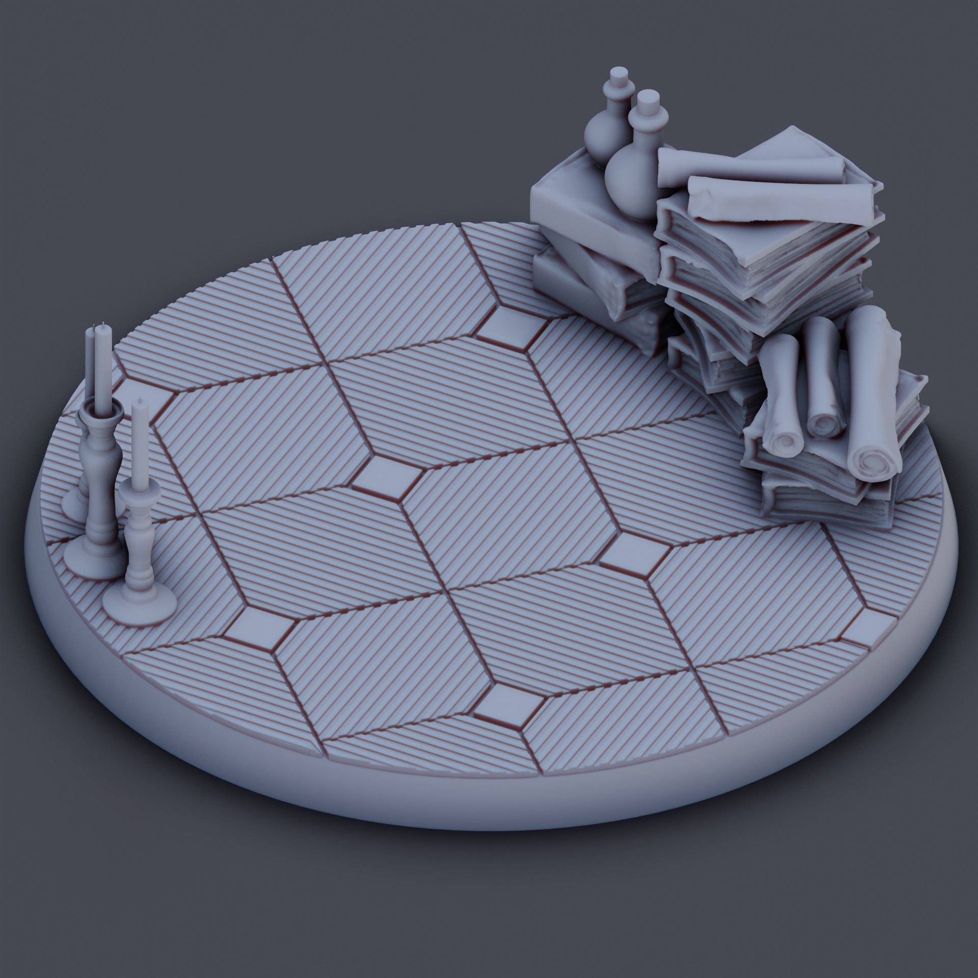 Round Base Magic Academy Pack 3D print model_5