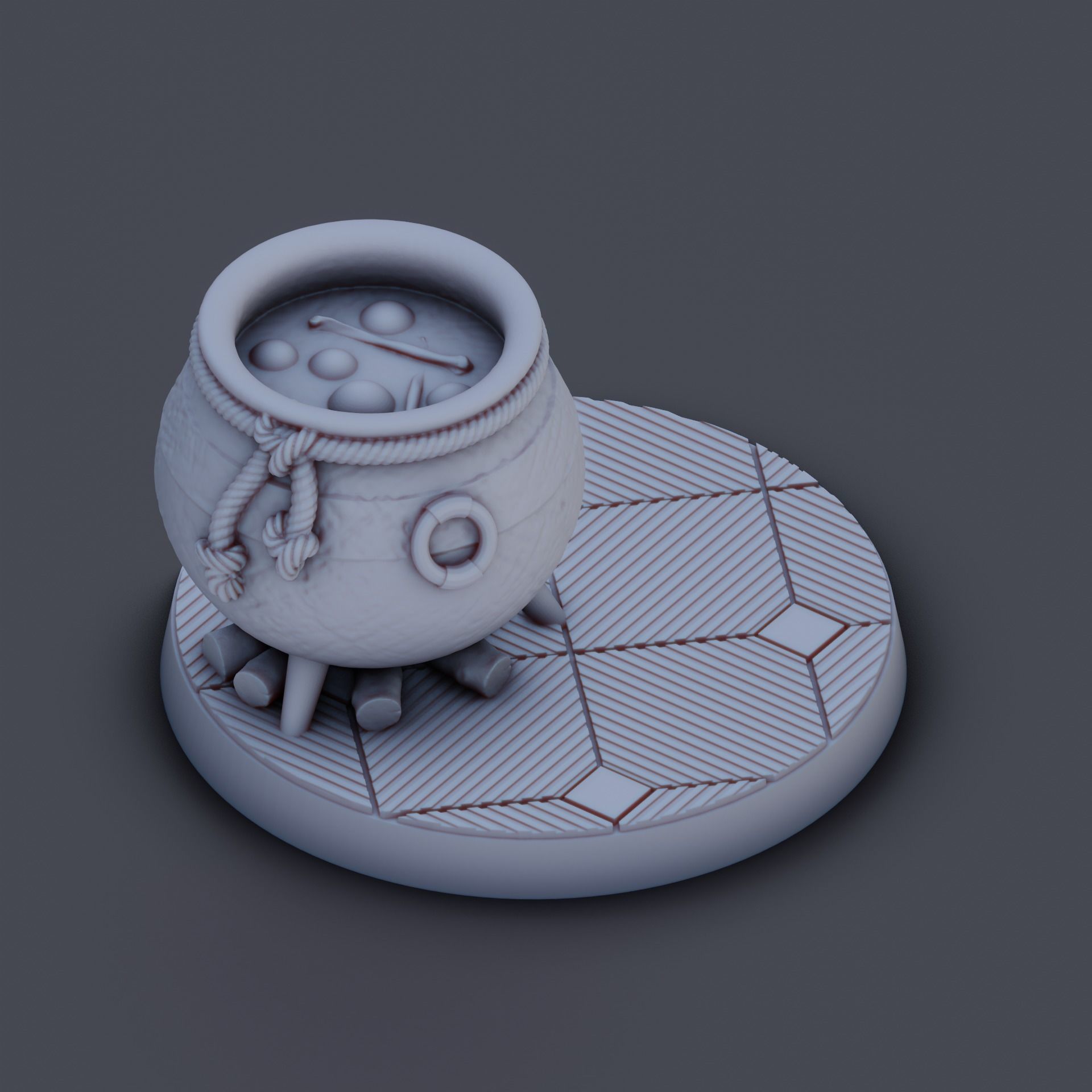 Round Base Magic Academy Pack 3D print model_4