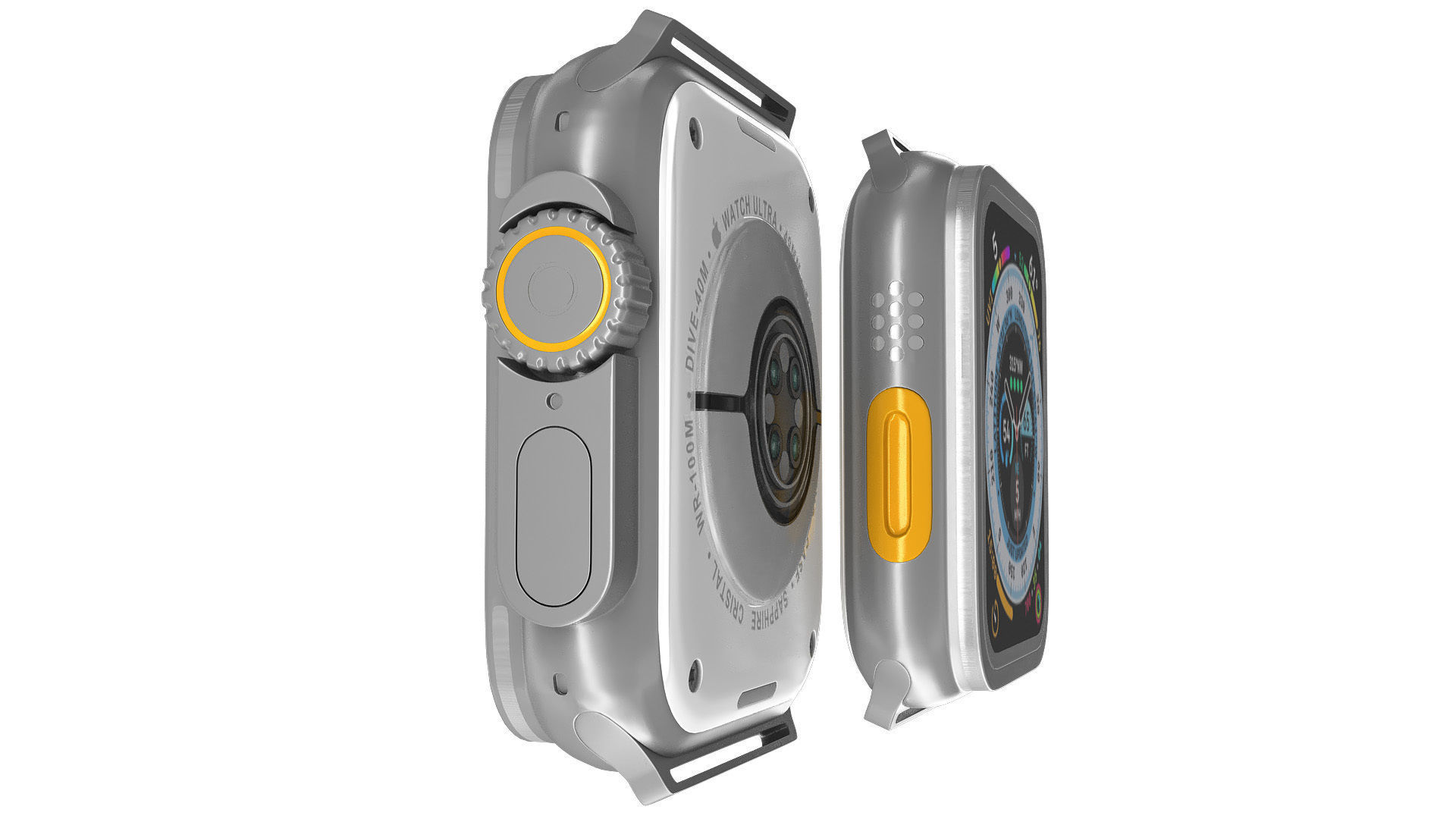 Apple watch ultra 3D model_11