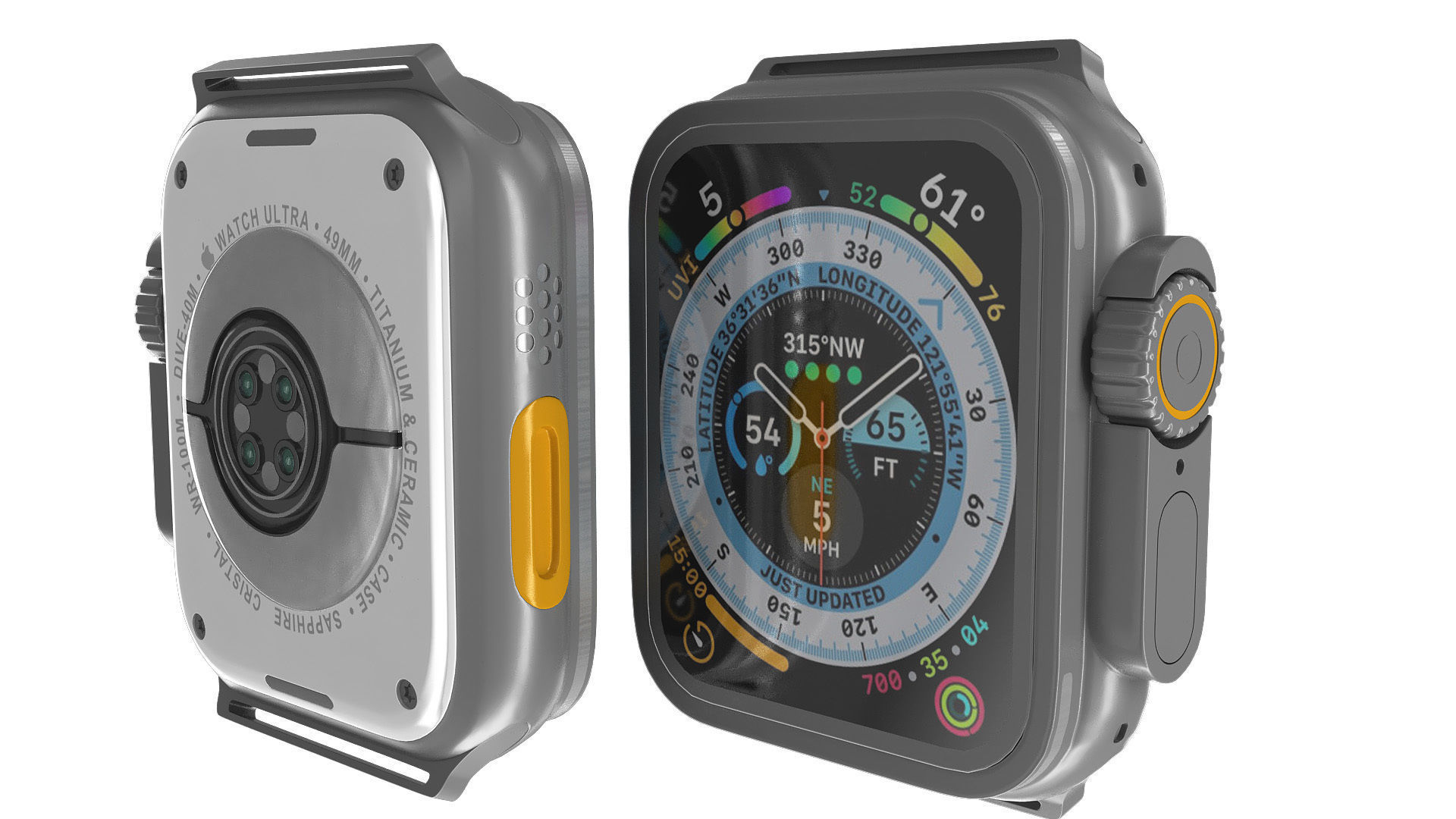 Apple watch ultra 3D model_9