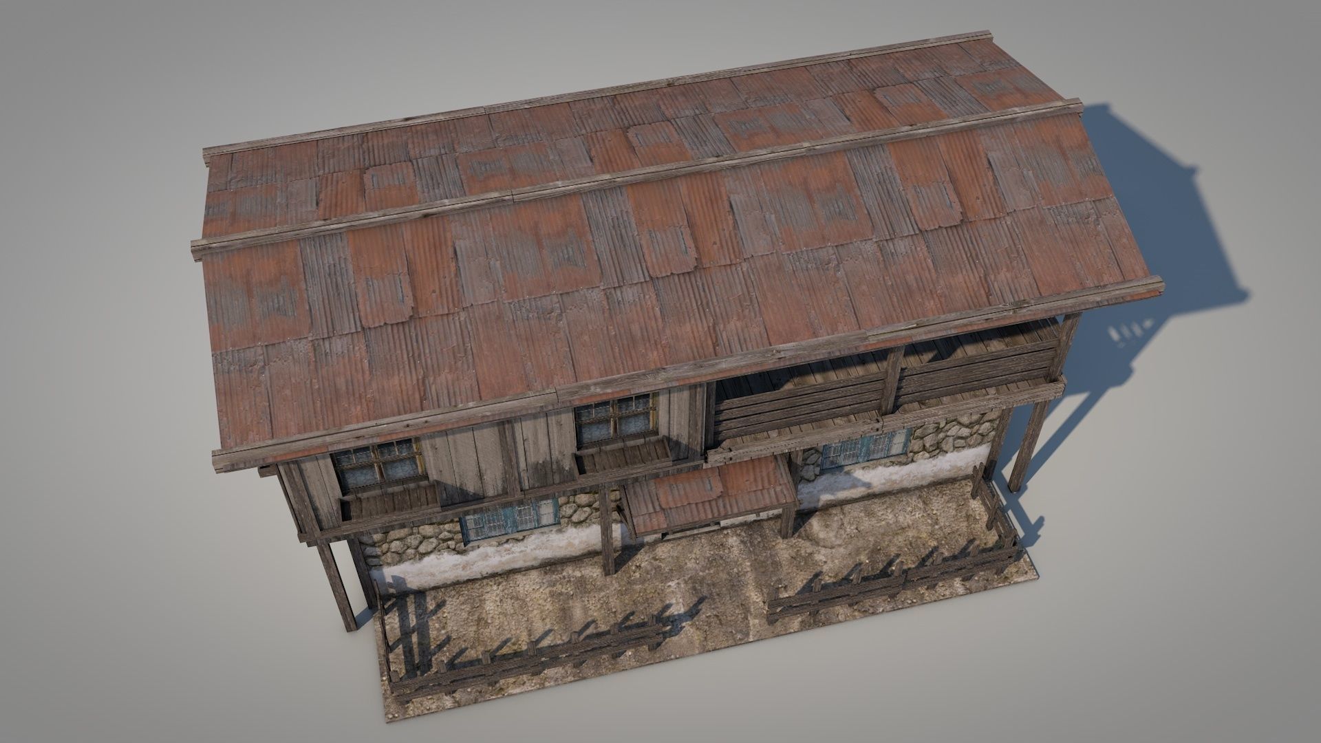 Anatolian Village House 9 Low-poly 3D model_6