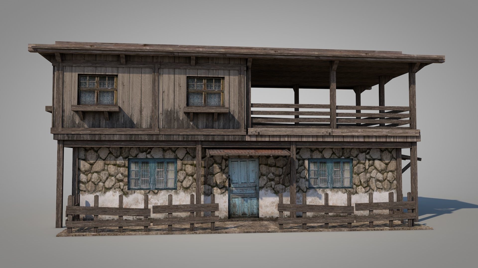 Anatolian Village House 9 Low-poly 3D model_2