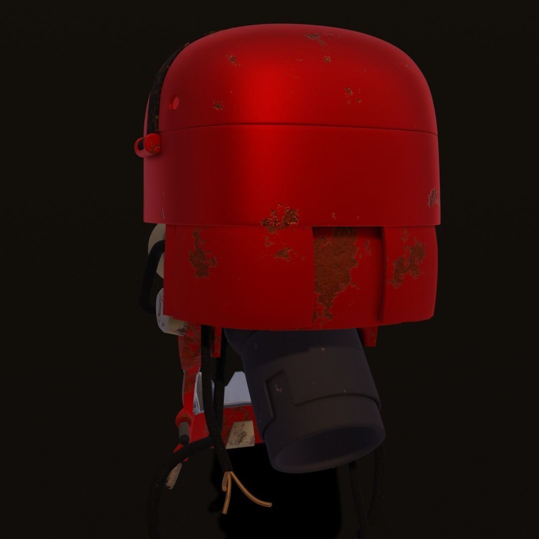 Rodot head Low-poly 3D model_11