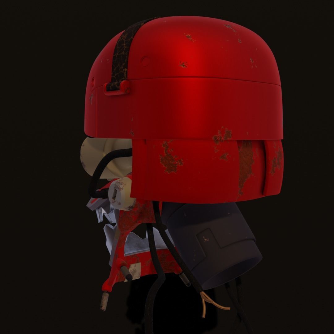 Rodot head Low-poly 3D model_12