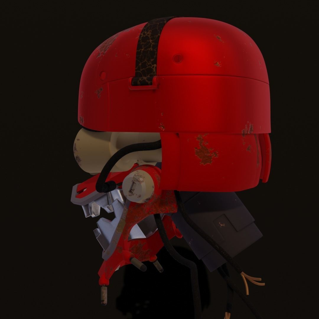 Rodot head Low-poly 3D model_13