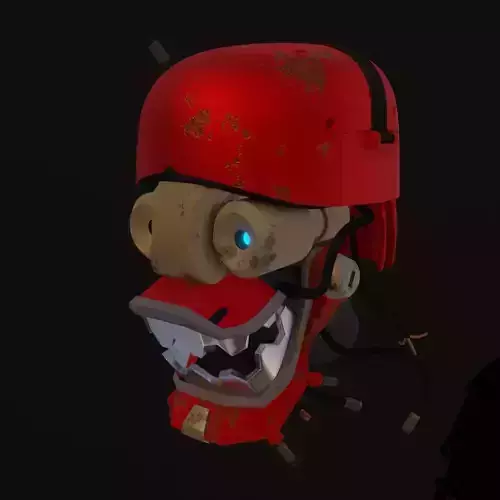 Rodot head Low-poly 3D model