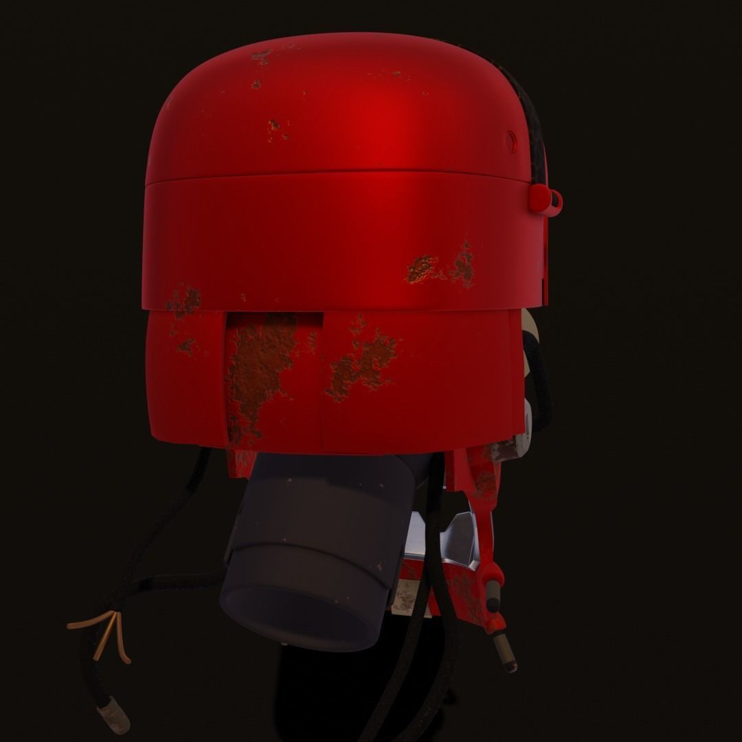 Rodot head Low-poly 3D model_9