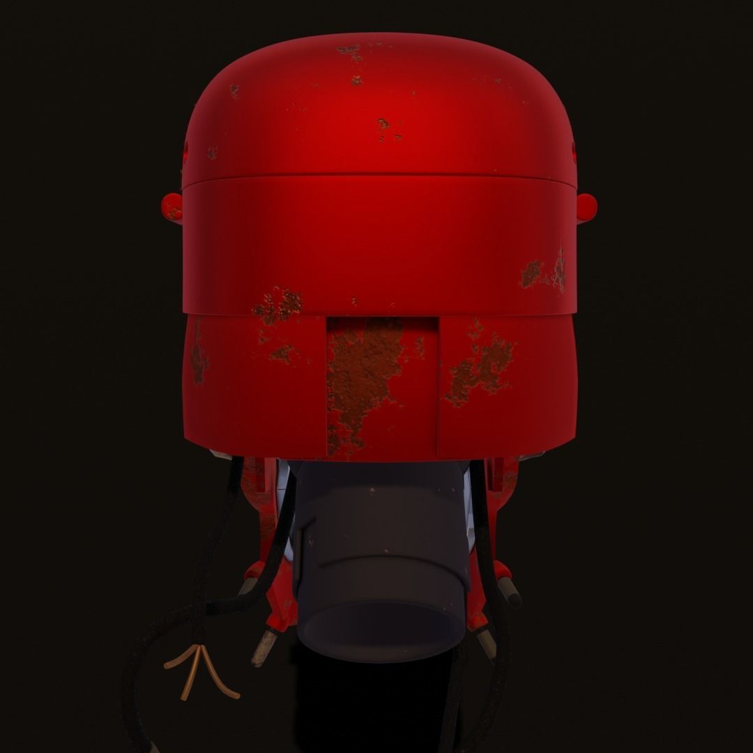 Rodot head Low-poly 3D model_10