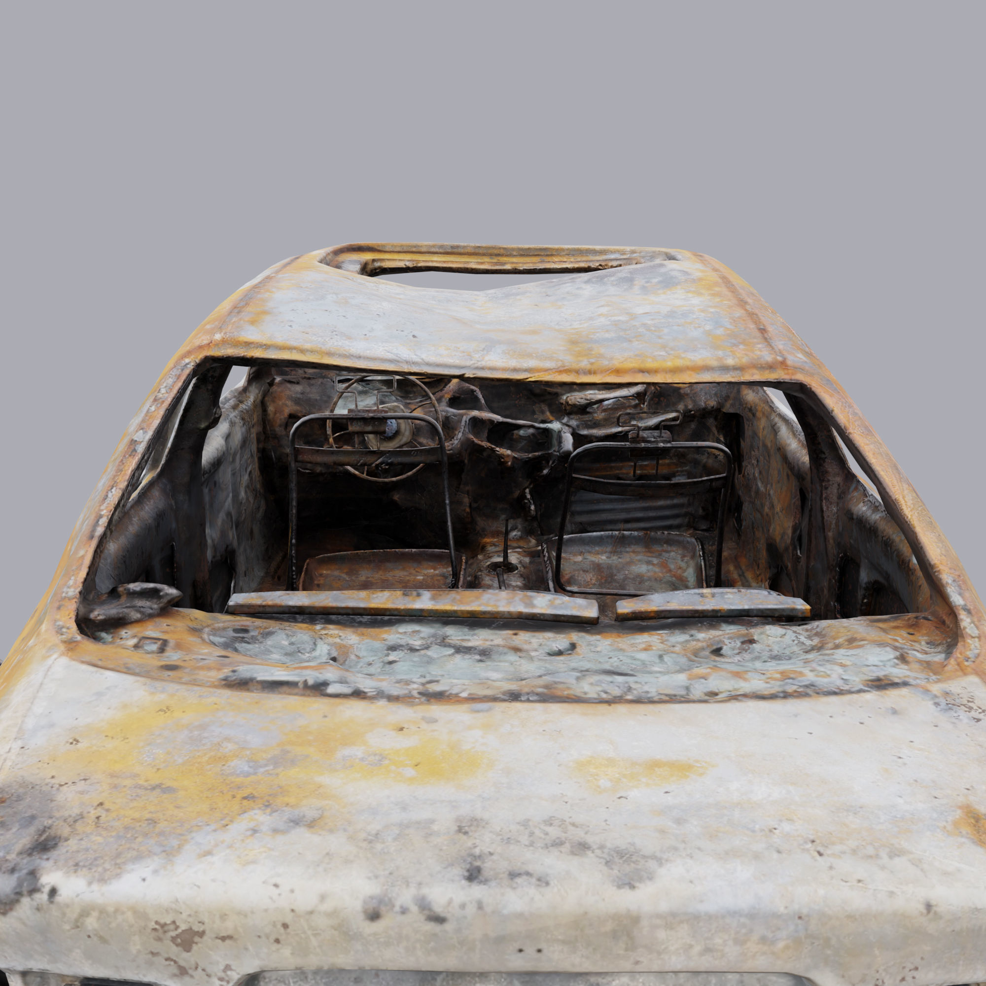 Burnt Car 3D model_6