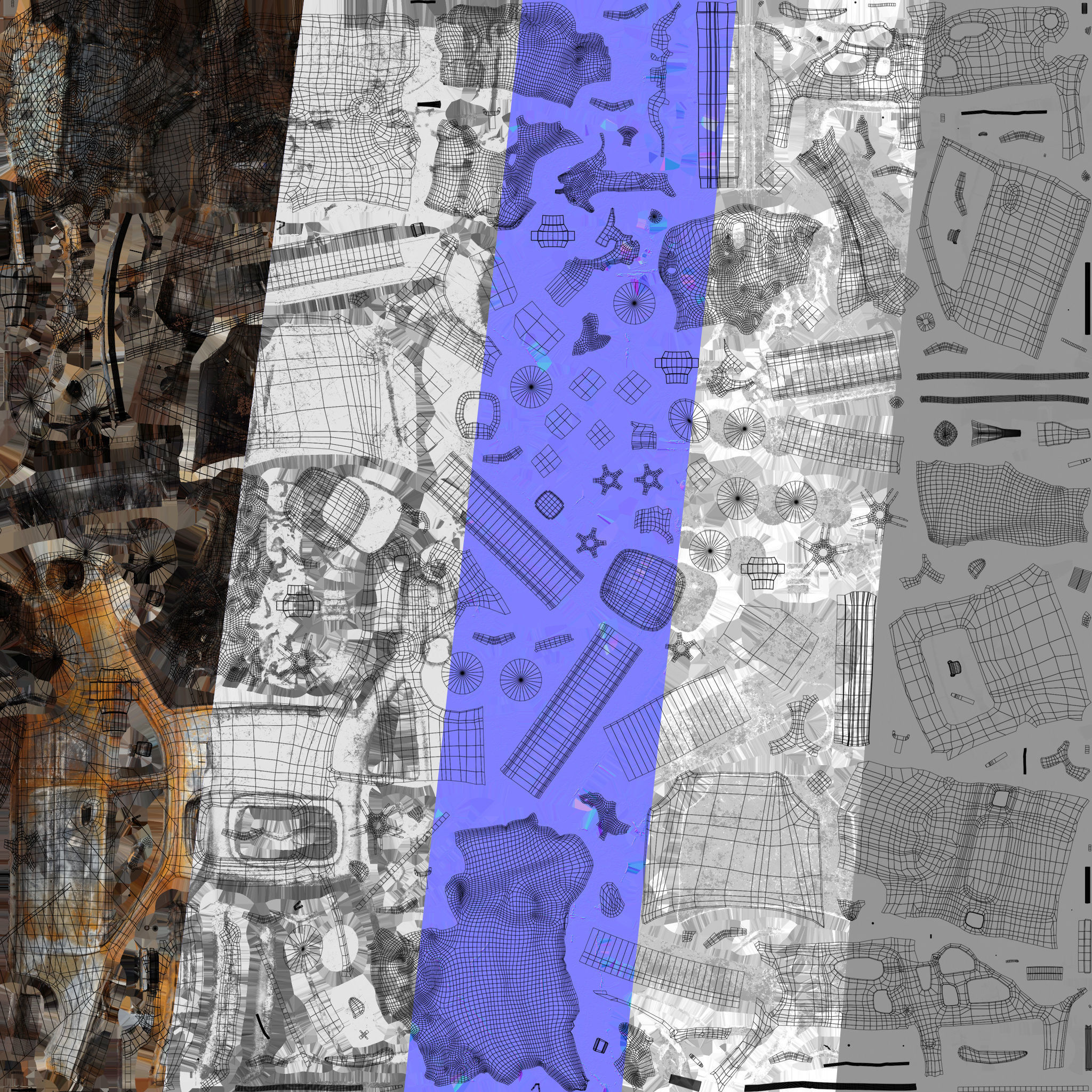 Burnt Car 3D model_13