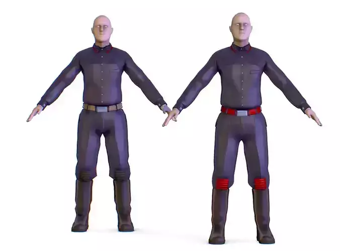 Subdivision 3D The man in the black jumpsuit