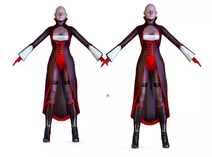 Subdivision 3D The Woman in the Black Cloak