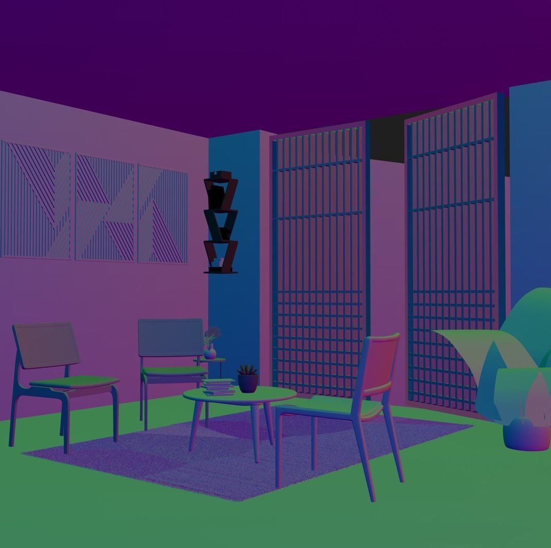 Architecture Interior 3D model_1