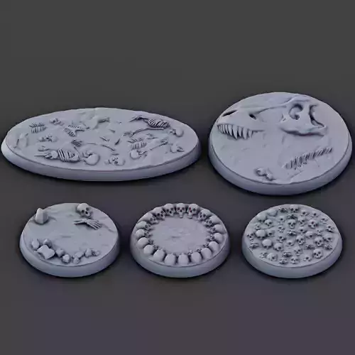 Round Base Skeleton Bone Pack